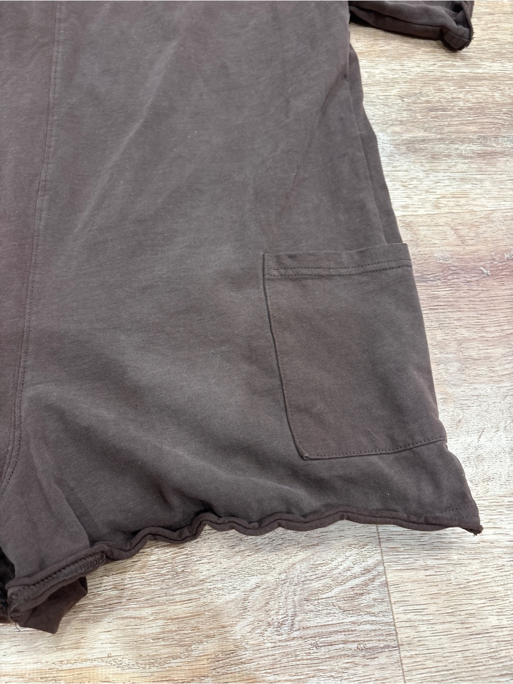 Amazon Brown Short Sleeve Mini Romper - Picture 2 of 5